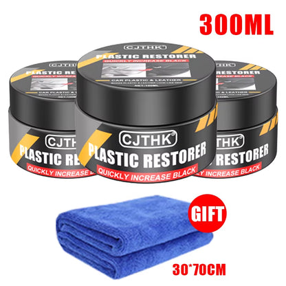 Car Plastic Restorer Back to Black Gloss Auto Interior Leather & Panel Renewal Wax Coating Agent Auto Polish and Repair Coating