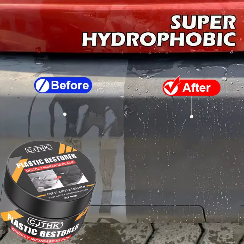 Car Plastic Restorer Back to Black Gloss Auto Interior Leather & Panel Renewal Wax Coating Agent Auto Polish and Repair Coating