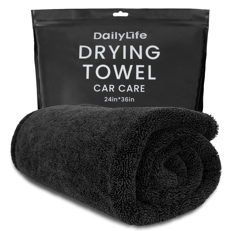 Car Drying Towel (36"X 24"), Twisted Loop Drying Towel, Microfiber Towels for Cars, Super Absorbrnt, Quick Dry, Drying Towels Car Detailing,Microfiber Cleaning Cloth