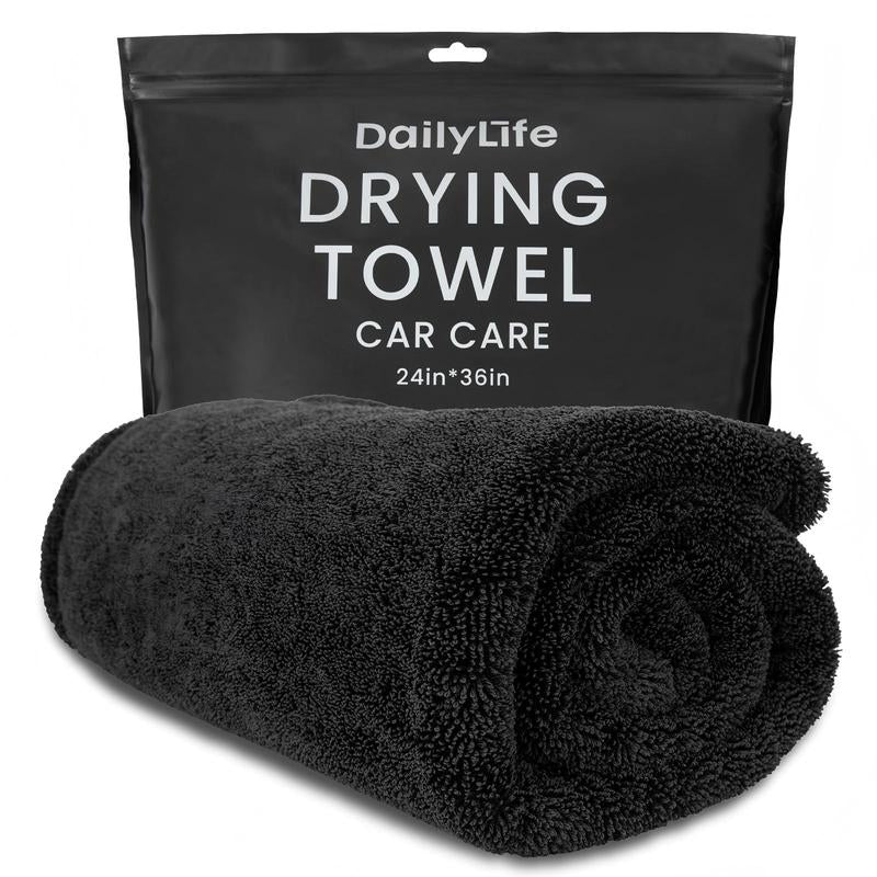 Car Drying Towel (36"X 24"), Twisted Loop Drying Towel, Microfiber Towels for Cars, Super Absorbrnt, Quick Dry, Drying Towels Car Detailing,Microfiber Cleaning Cloth