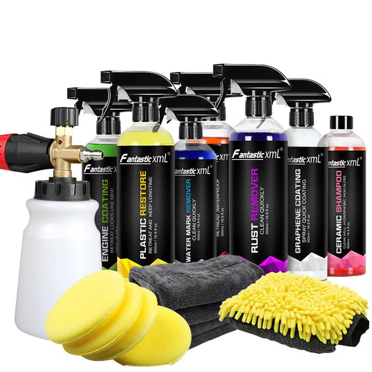 Ultimate 9-Piece Car Wash Kit Premium Car Cleaning Supplies & Care Products Includes Premium Shampoo