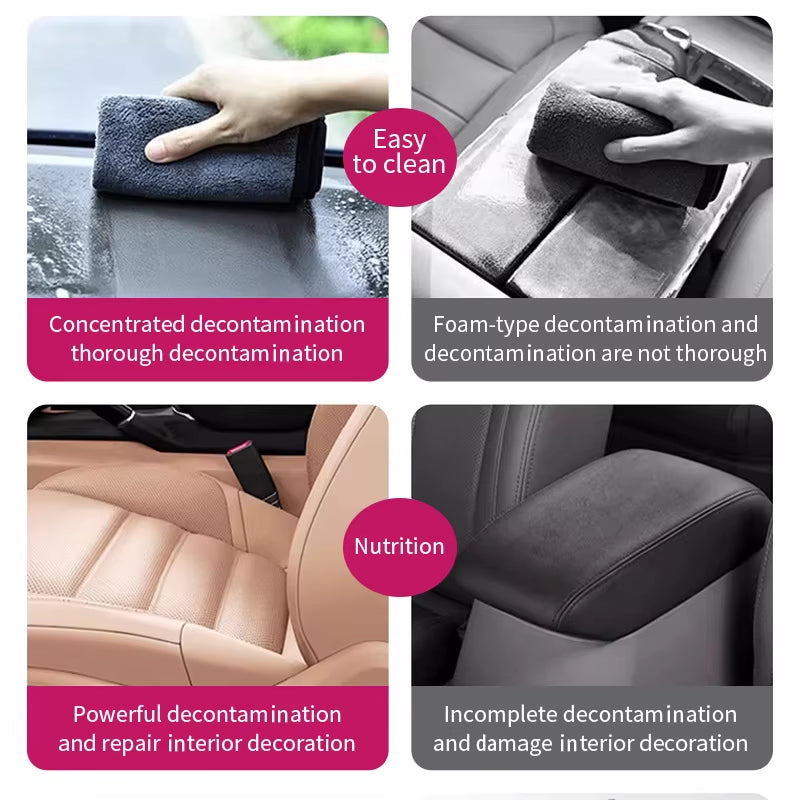 No Water Washing Car Interior Cleaning Agent Roof Fabric Seat Leather Stain Removal and Cleaning Products
