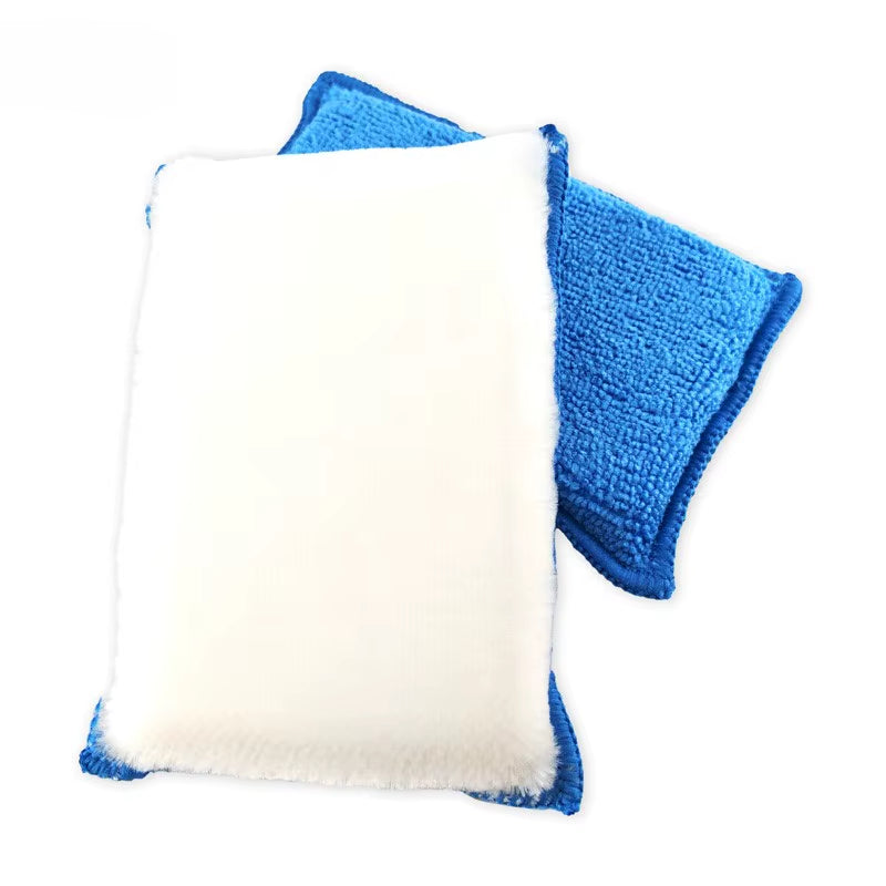 NIKELIANG Customized Logo Multi-Use Car Washing Sponge Interior & Exterior Cleaning Scrub Pad for Car Body and Glass