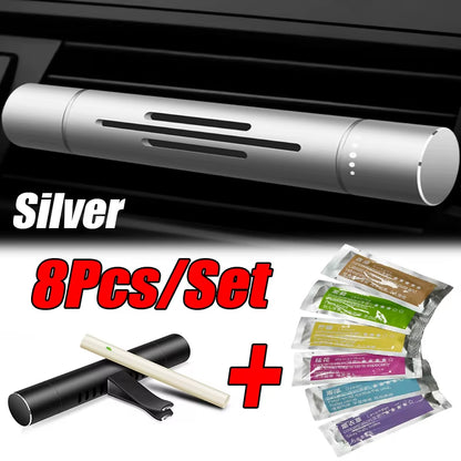 8Pc/Set Car Air Vent Perfume Car Air Freshener Flavoring Smell Aroma Car Perfumes Air Freshener Parfum Auto Interior Accessories
