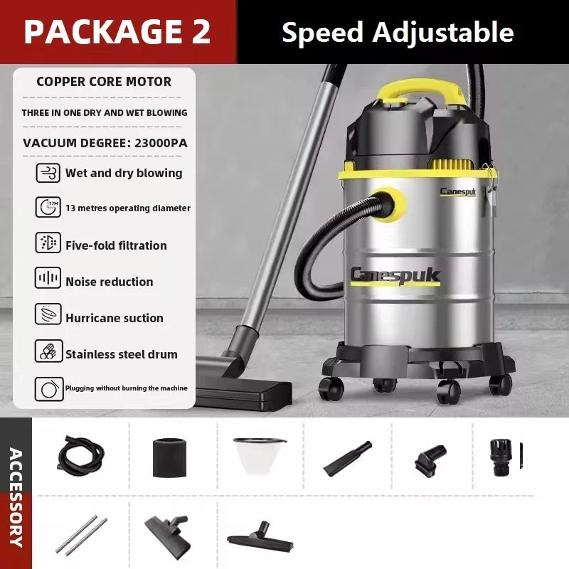 25L/40L Wet and Dry Blowing 3 in 1 Vacuum Cleaner High Power Car Wash Shop Hotel Household Commercial Industrial Vacuum Cleaner