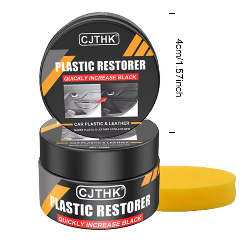 Car Plastic Restorer Back to Black Gloss Auto Interior Leather & Panel Renewal Wax Coating Agent Auto Polish and Repair Coating