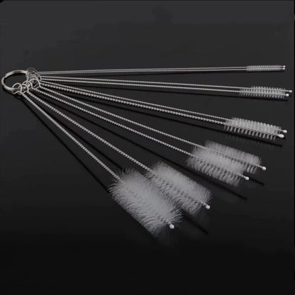 10PCS Reusable Bottle Cleaning Brush Set Multifunctional Straw Brush for Narrow Neck Containers
