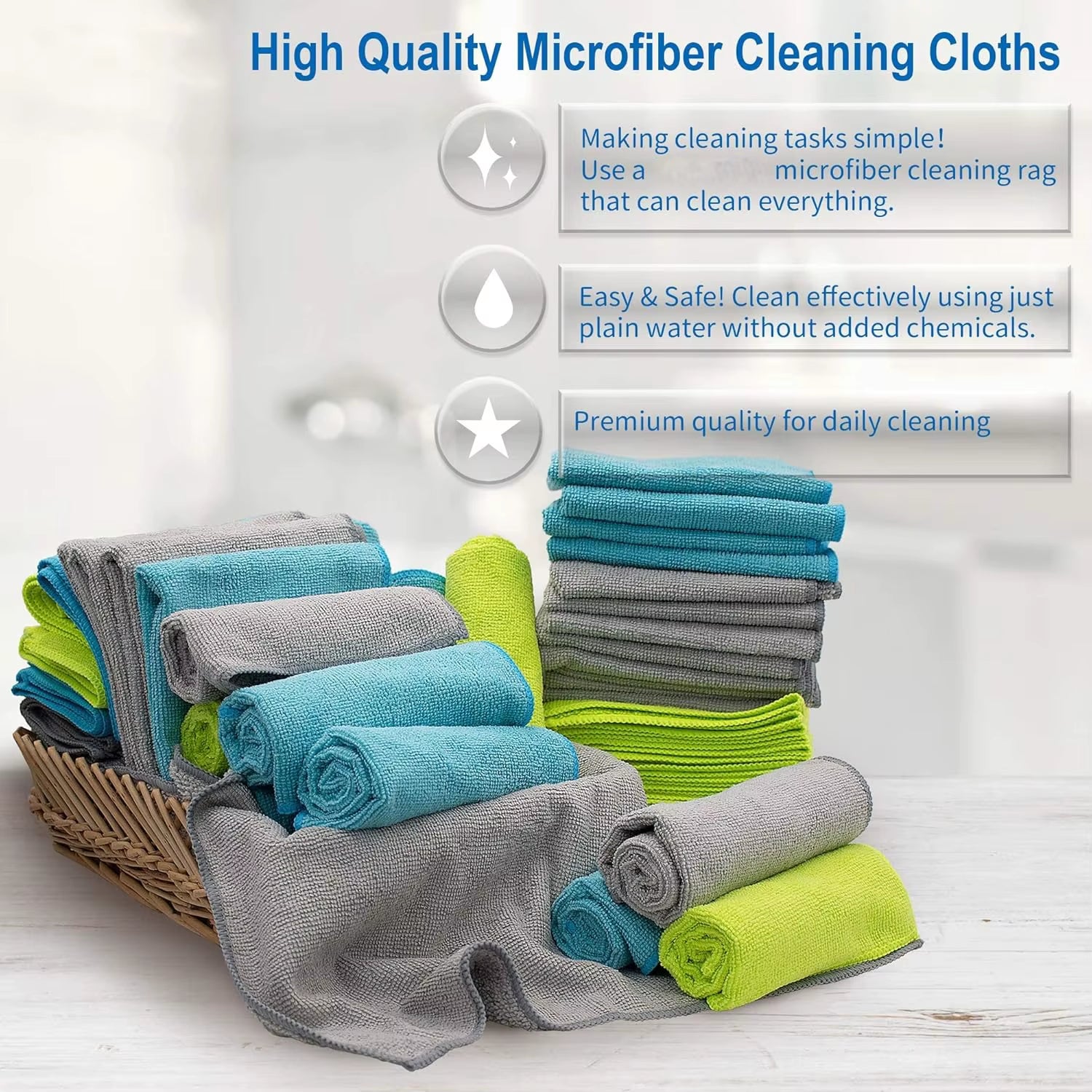 Best-Selling Multipurpose Microfiber Cocina Home Kitchen Cleaning Limpieza Supplies Car Wash Dish Cloth Towel Product Set