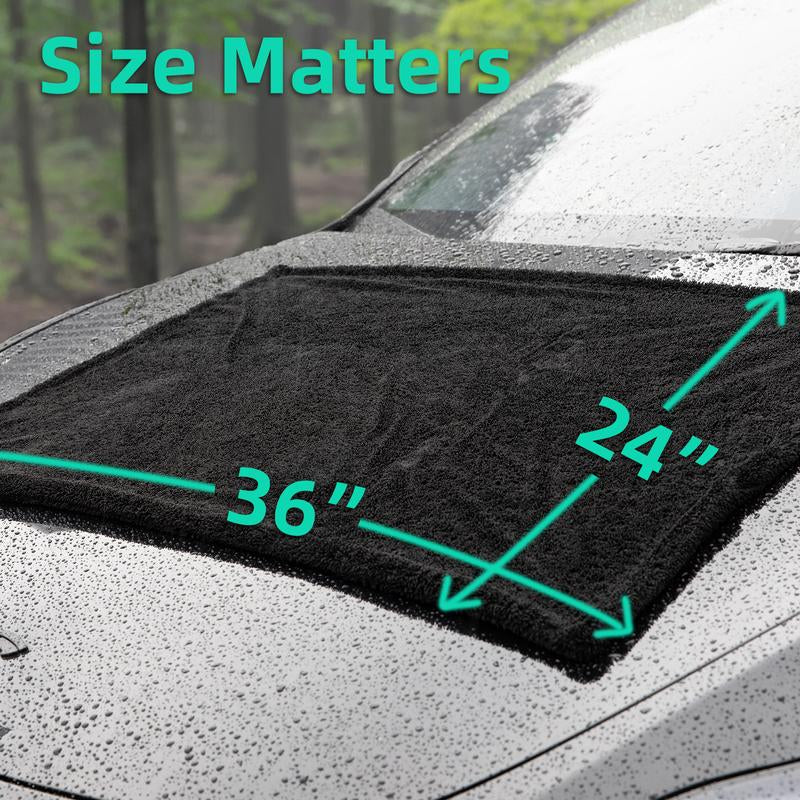 Car Drying Towel (36"X 24"), Twisted Loop Drying Towel, Microfiber Towels for Cars, Super Absorbrnt, Quick Dry, Drying Towels Car Detailing,Microfiber Cleaning Cloth