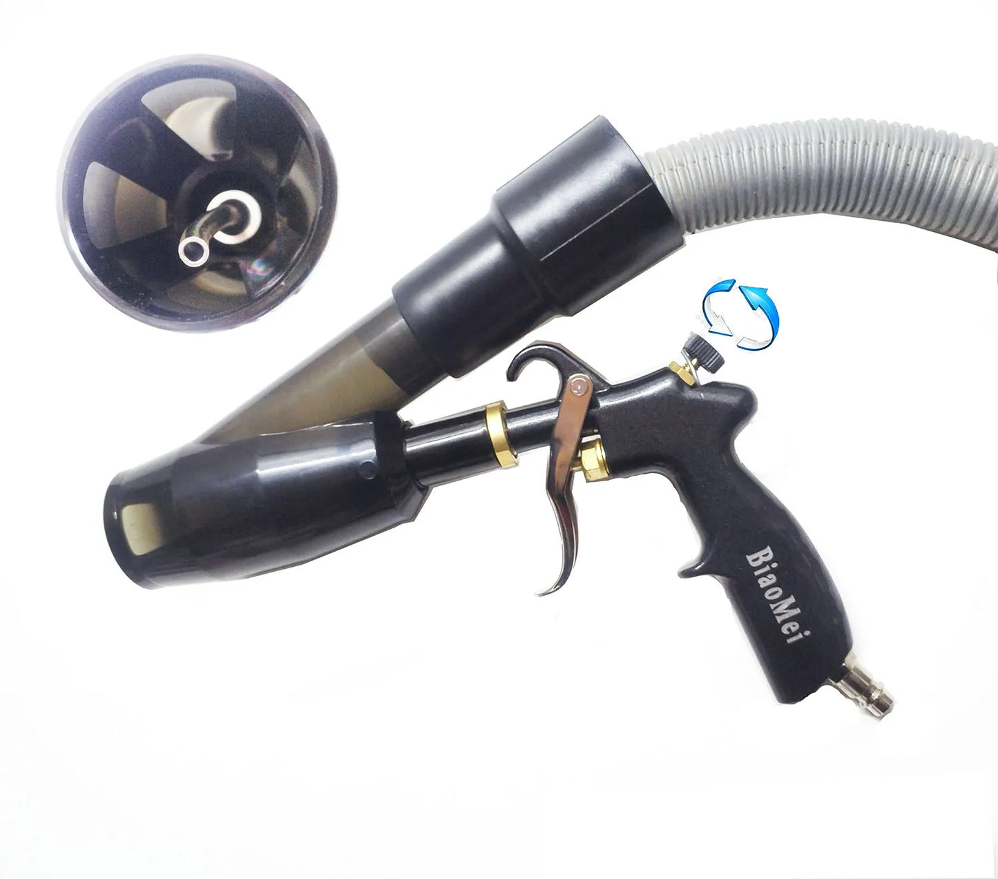 Car Interior Detailing Air Blow Tornado Gun &Vacunm Gun ,Cleaning Tornador Gun Quickly Blasts Dirt and Dust