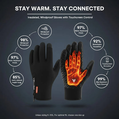 Cold Resistant Winter Gloves - Windproof AND Non Slip