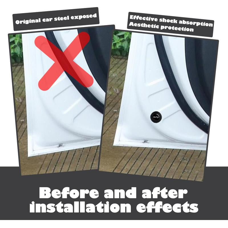 24 Counts Car Door Shock Absorbing Gasket,Water-Resistant Adhesive, Strong and Durable, Protects Car Paint