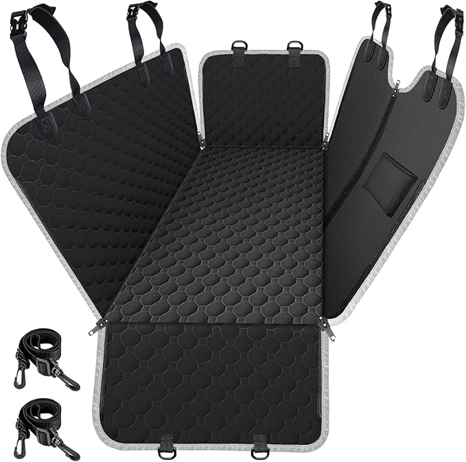 Ideal Car Seat Cover, Upgrade Your Car Seats with This Waterproof, Scratch-Resistant Dog Hammock Cover!