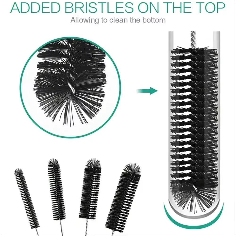 10PCS Reusable Bottle Cleaning Brush Set Multifunctional Straw Brush for Narrow Neck Containers