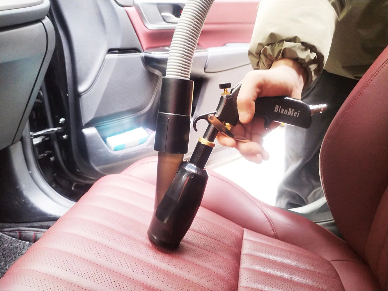 Car Interior Detailing Air Blow Tornado Gun &Vacunm Gun ,Cleaning Tornador Gun Quickly Blasts Dirt and Dust