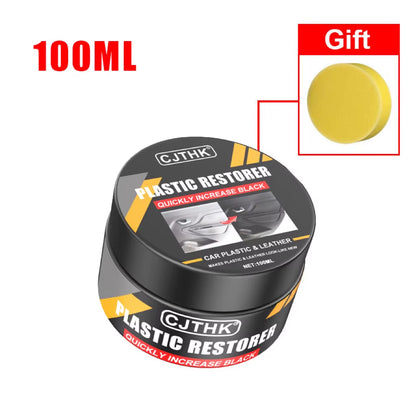 Car Plastic Restorer Back to Black Gloss Auto Interior Leather & Panel Renewal Wax Coating Agent Auto Polish and Repair Coating
